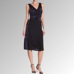 NWT Bailey 44 Black & Midnight Blue Thera Dress [Size: S (6)]  MSRP $248